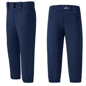 Willit Girls' Softball Pants Kids' Youth Baseball Pant Belted Low Rise Fastpitch